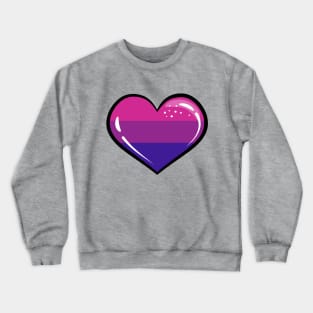 Bisexual Heart Crewneck Sweatshirt